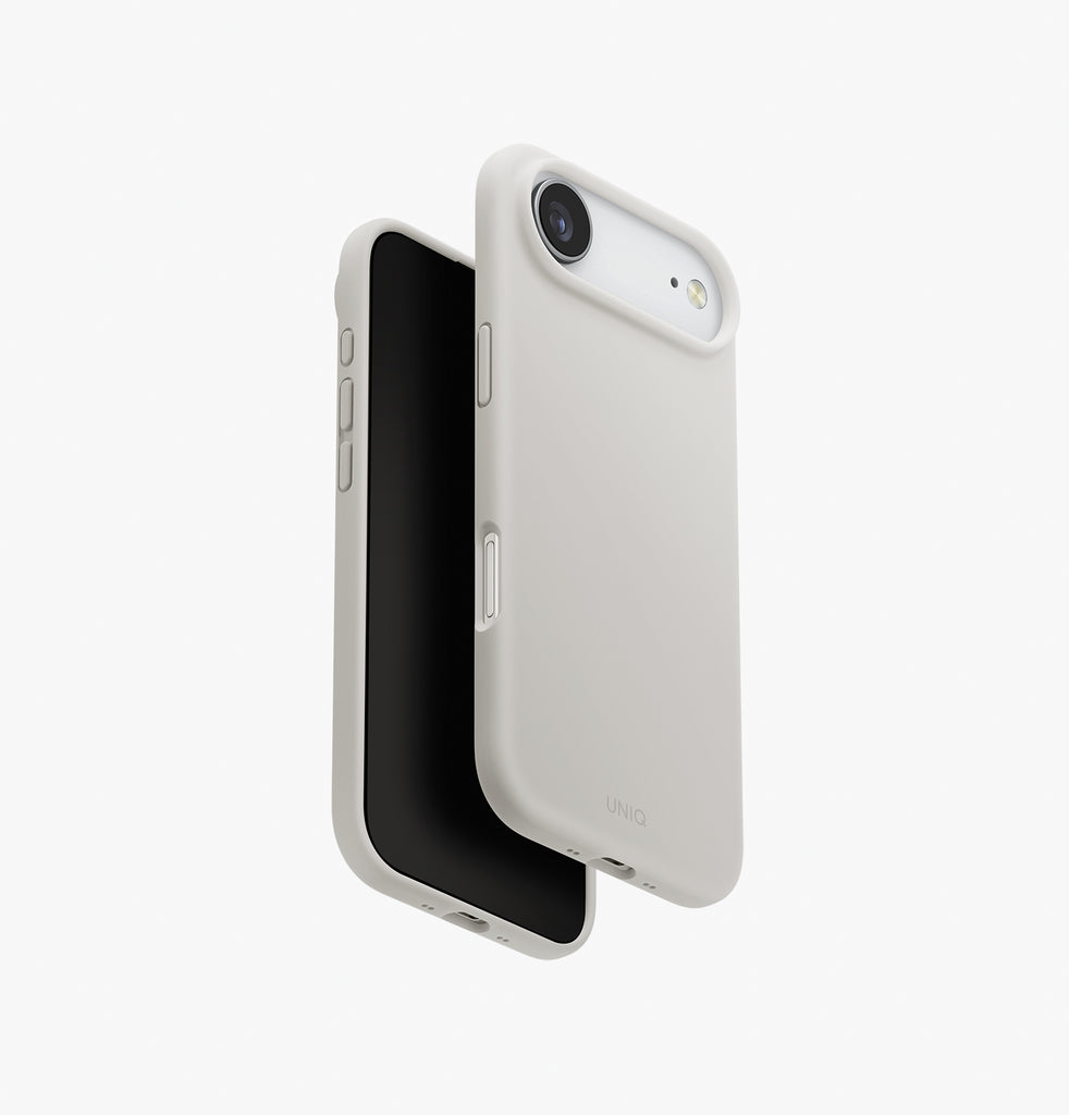 Uniq Hybrid Lino MagSafe Case for iPhone Air | Mist Gray Uniq Hybrid Lino MagSafe Case for iPhone Air | Mist Gray